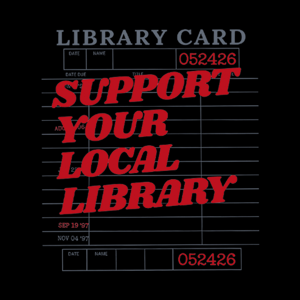 Support your Local Library Washed T-Shirt