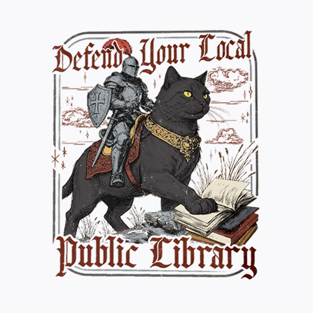 Defend Your Local Public Library Washed T-Shirt