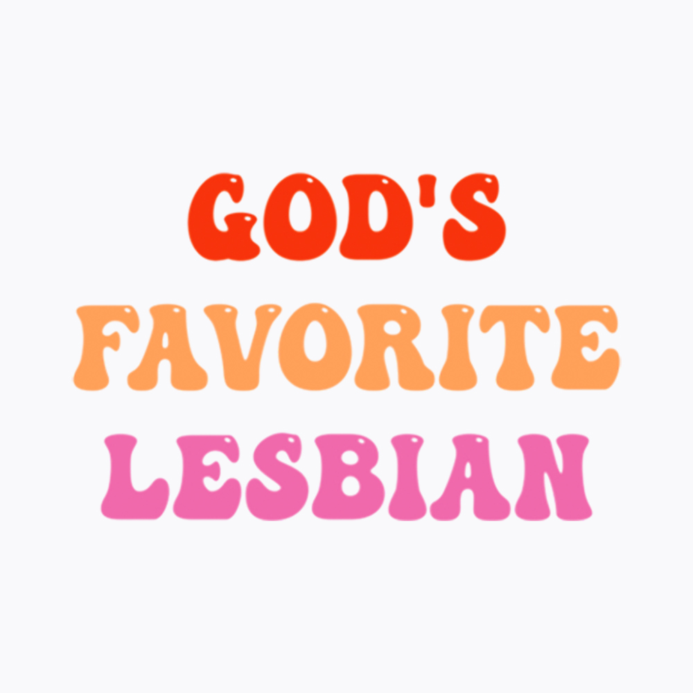 God's Favorite Lesbian LGBTQ Pride Ally Washed T-Shirt