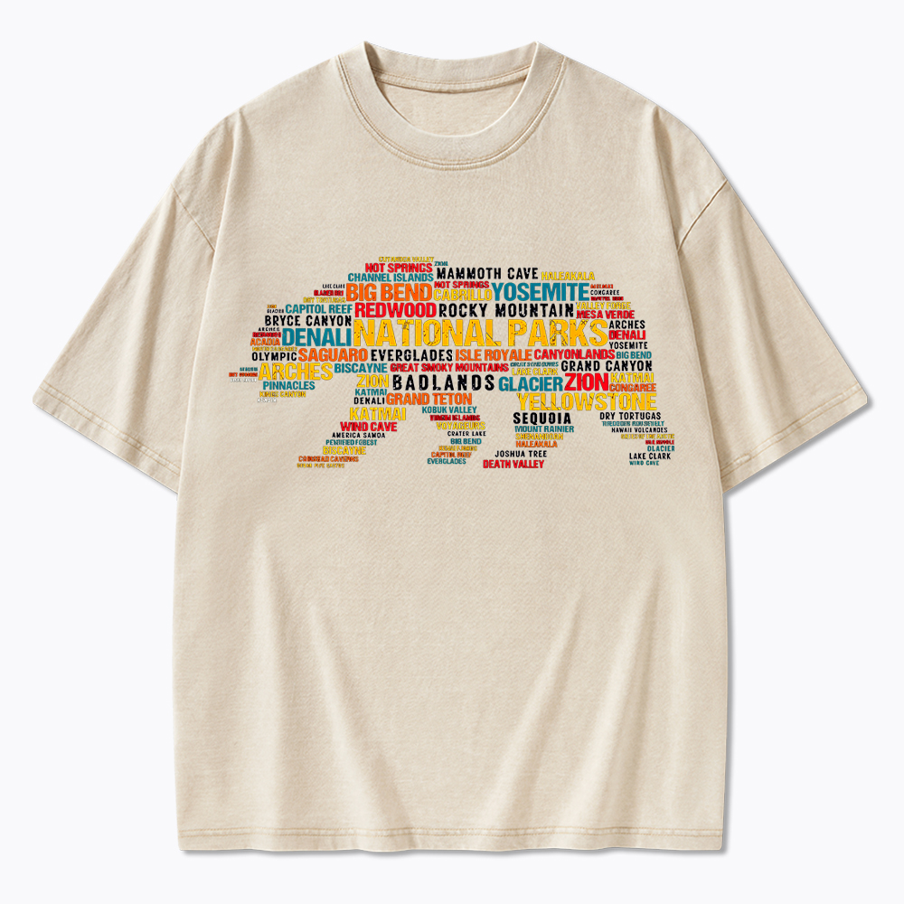 Support National Park Washed T-Shirt