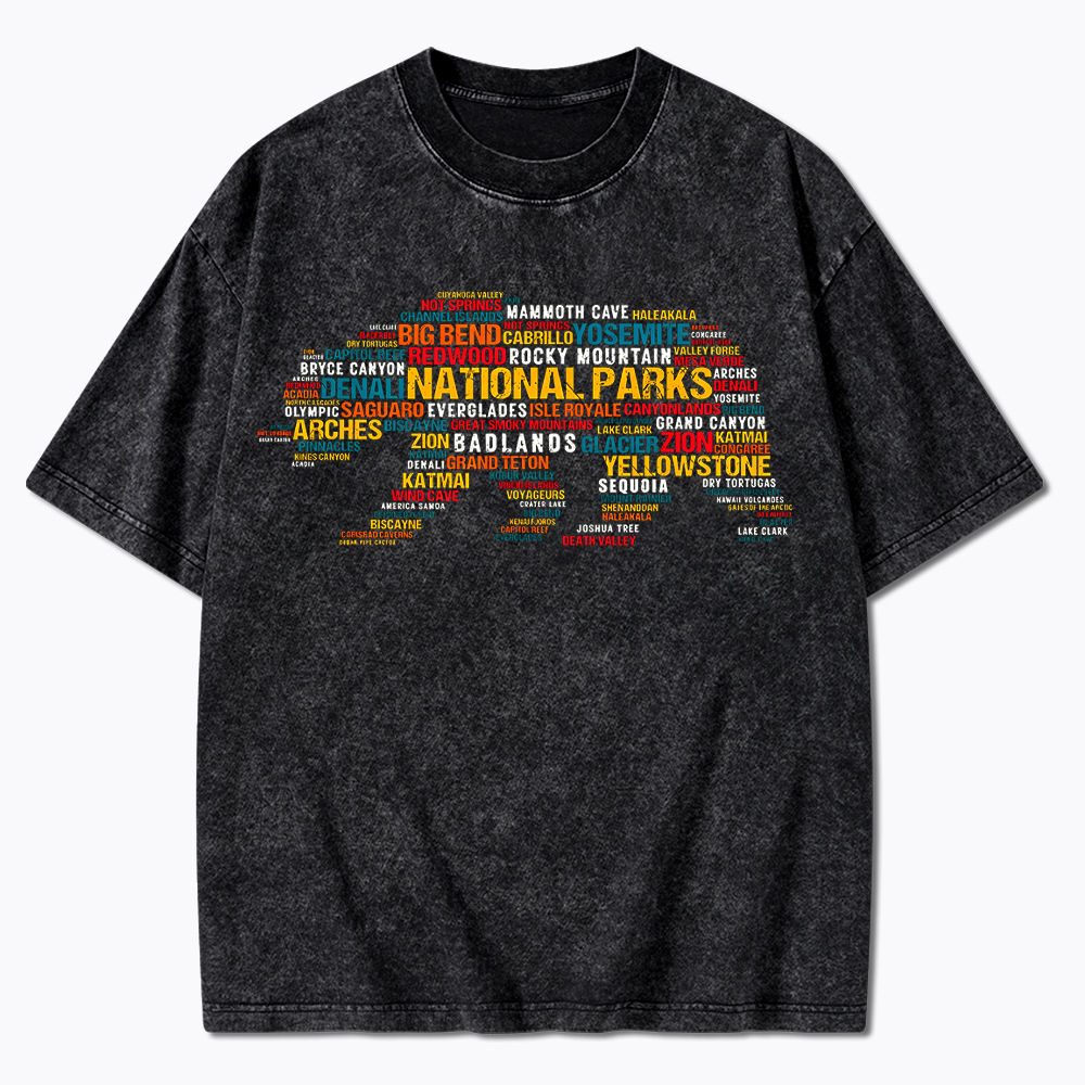 Support National Park Washed T-Shirt