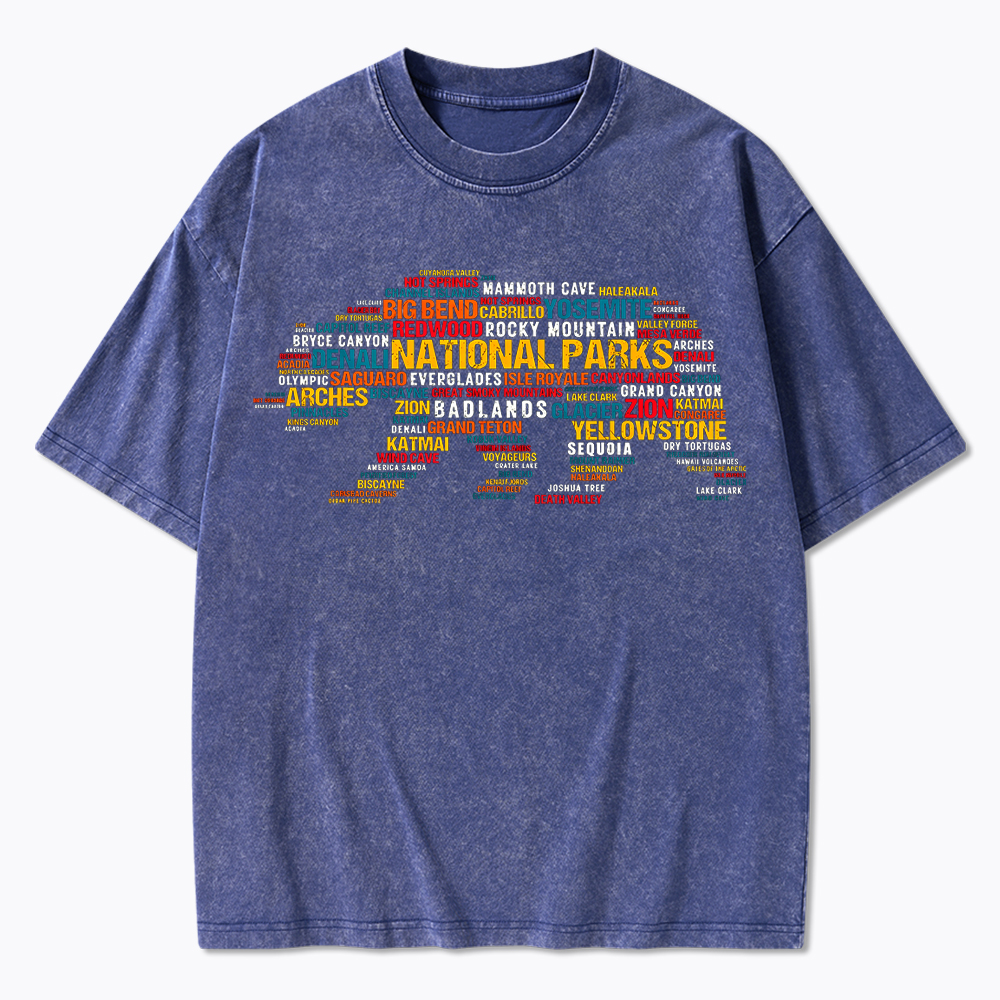 Support National Park Washed T-Shirt