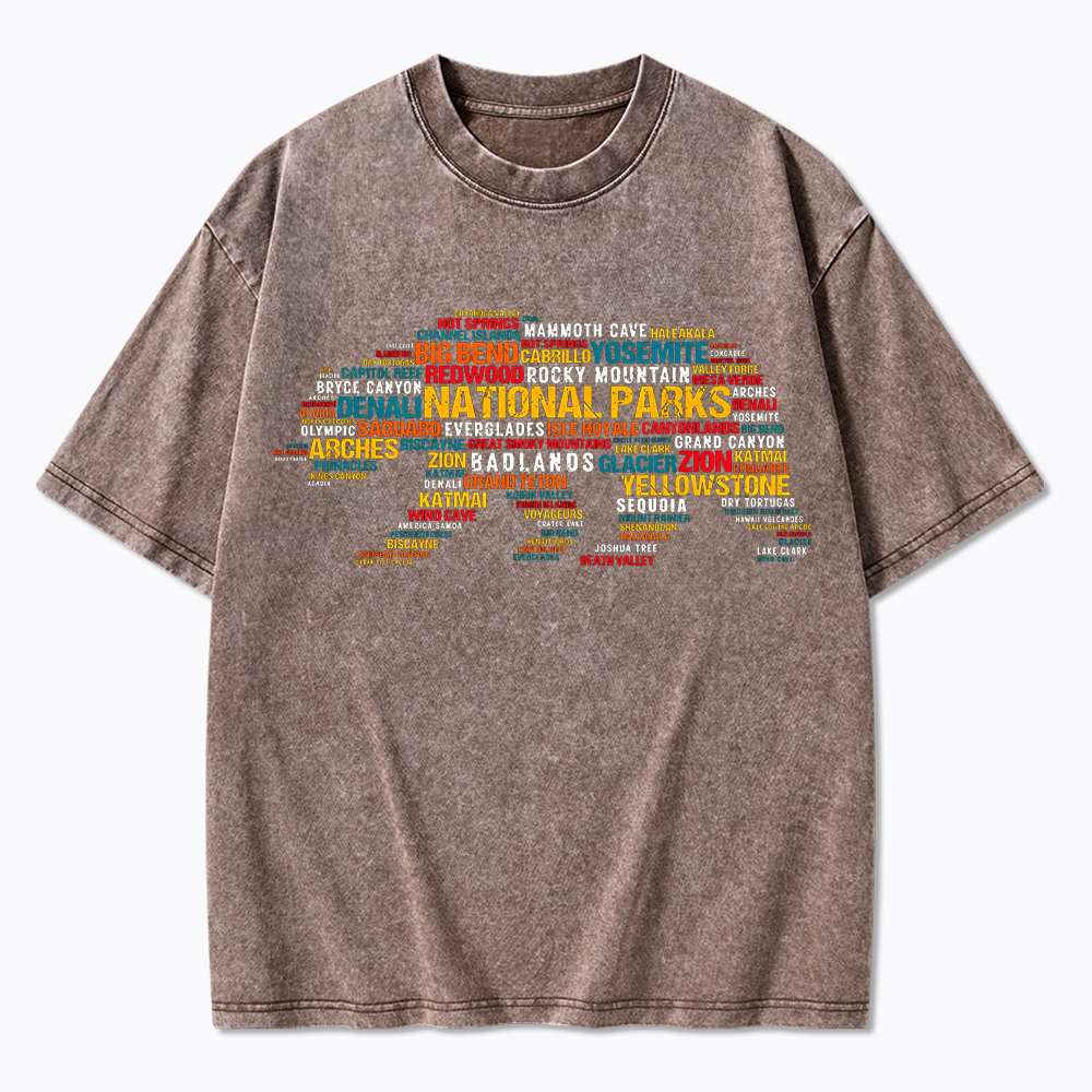Support National Park Washed T-Shirt