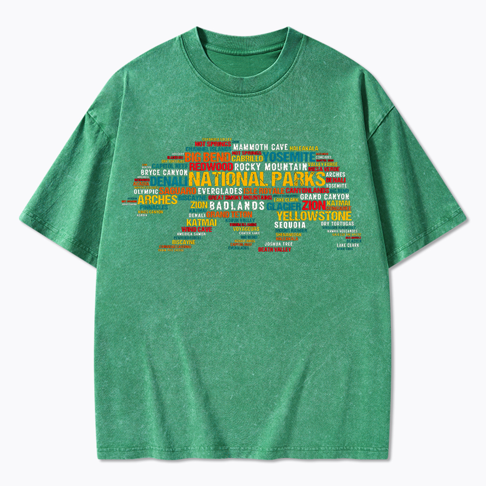 Support National Park Washed T-Shirt