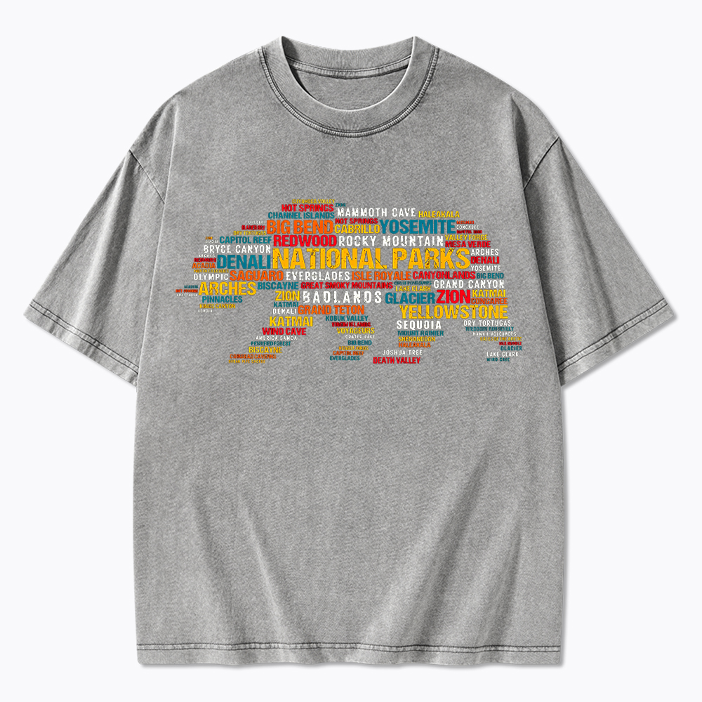 Support National Park Washed T-Shirt