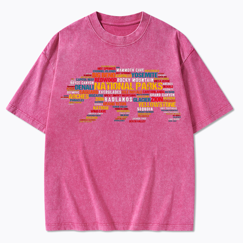 Support National Park Washed T-Shirt