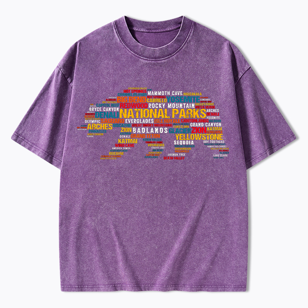 Support National Park Washed T-Shirt