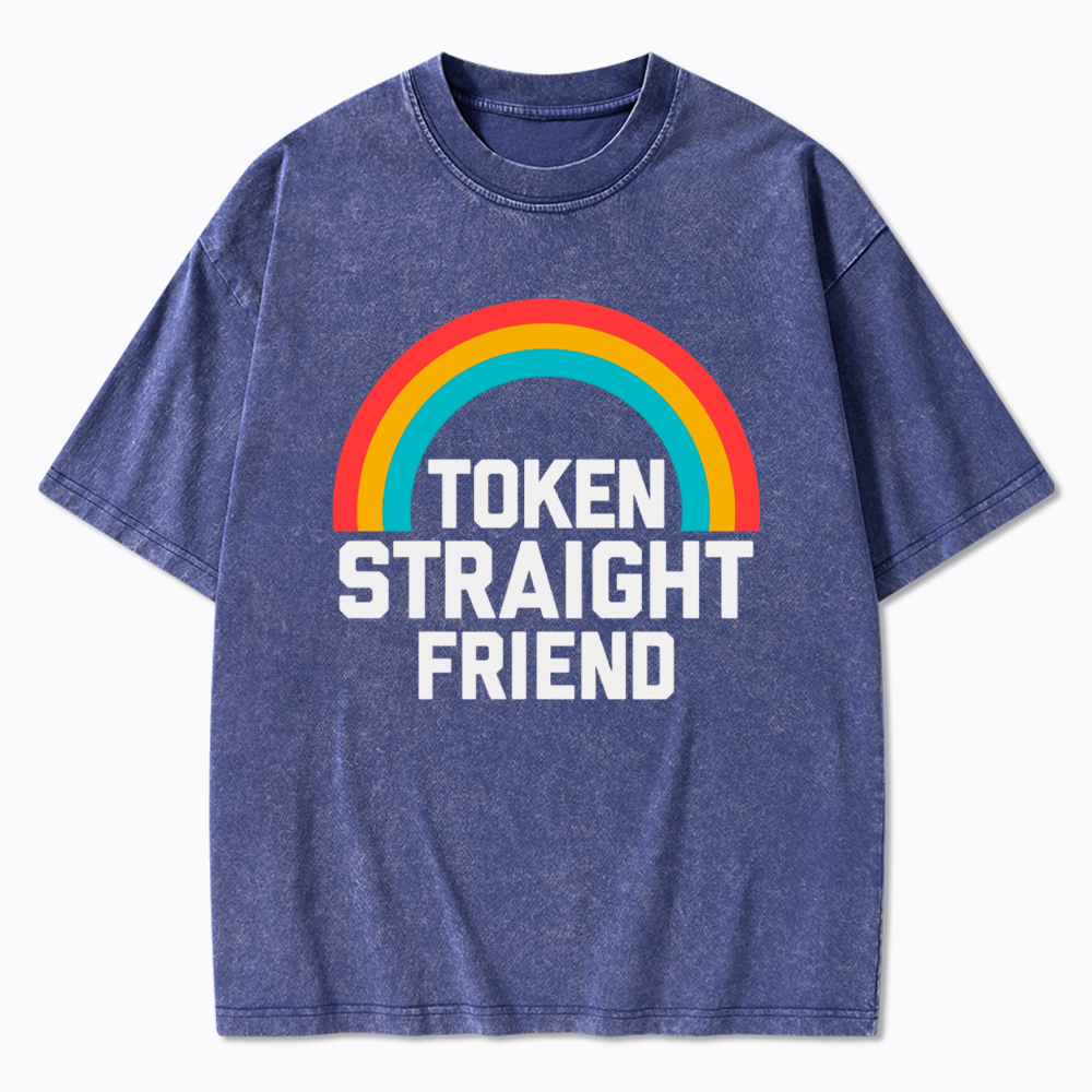 Token Straight Friend Washed T-Shirt
