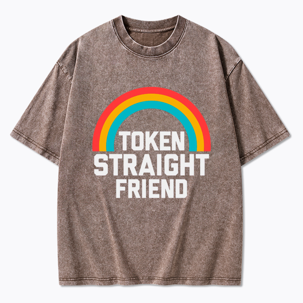 Token Straight Friend Washed T-Shirt