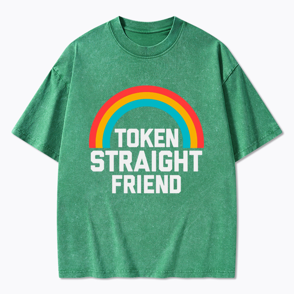 Token Straight Friend Washed T-Shirt
