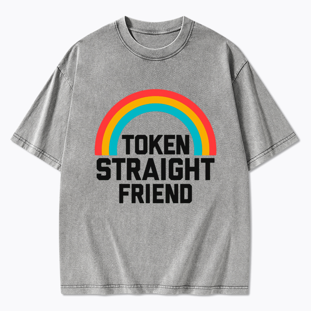 Token Straight Friend Washed T-Shirt
