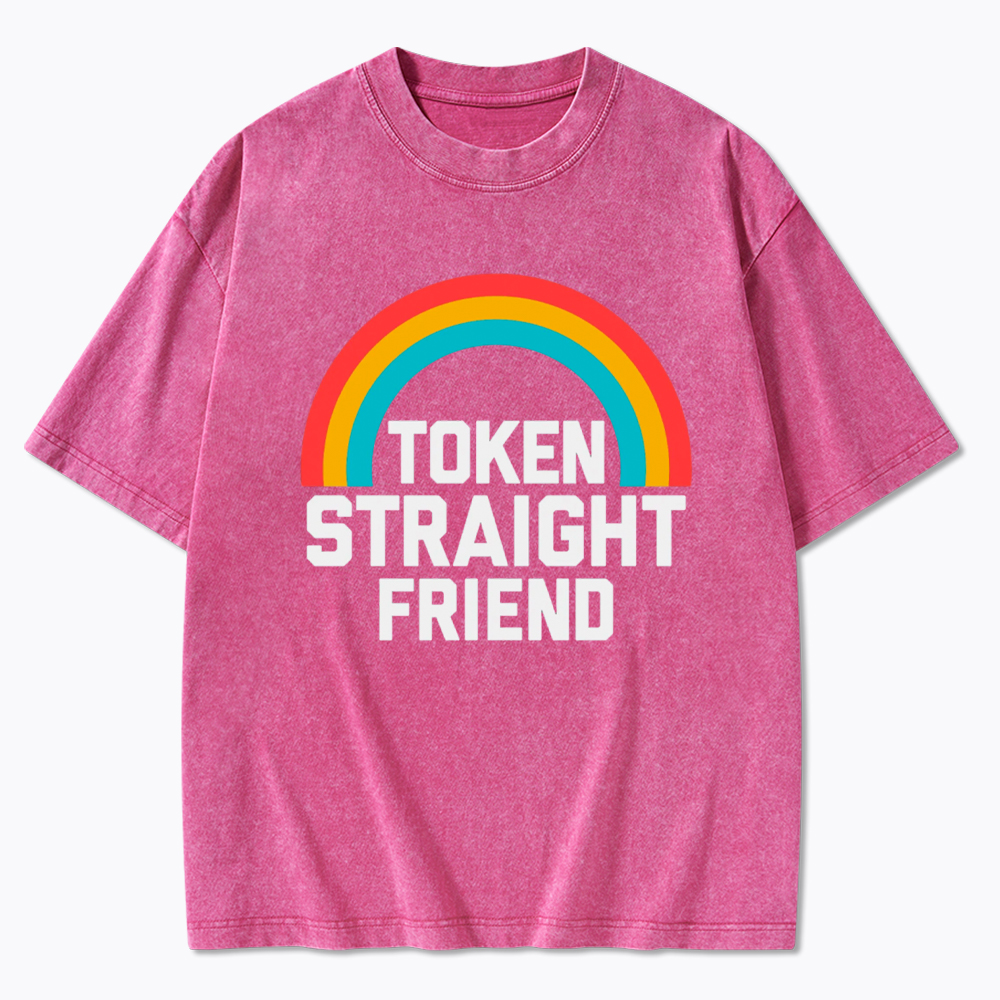 Token Straight Friend Washed T-Shirt