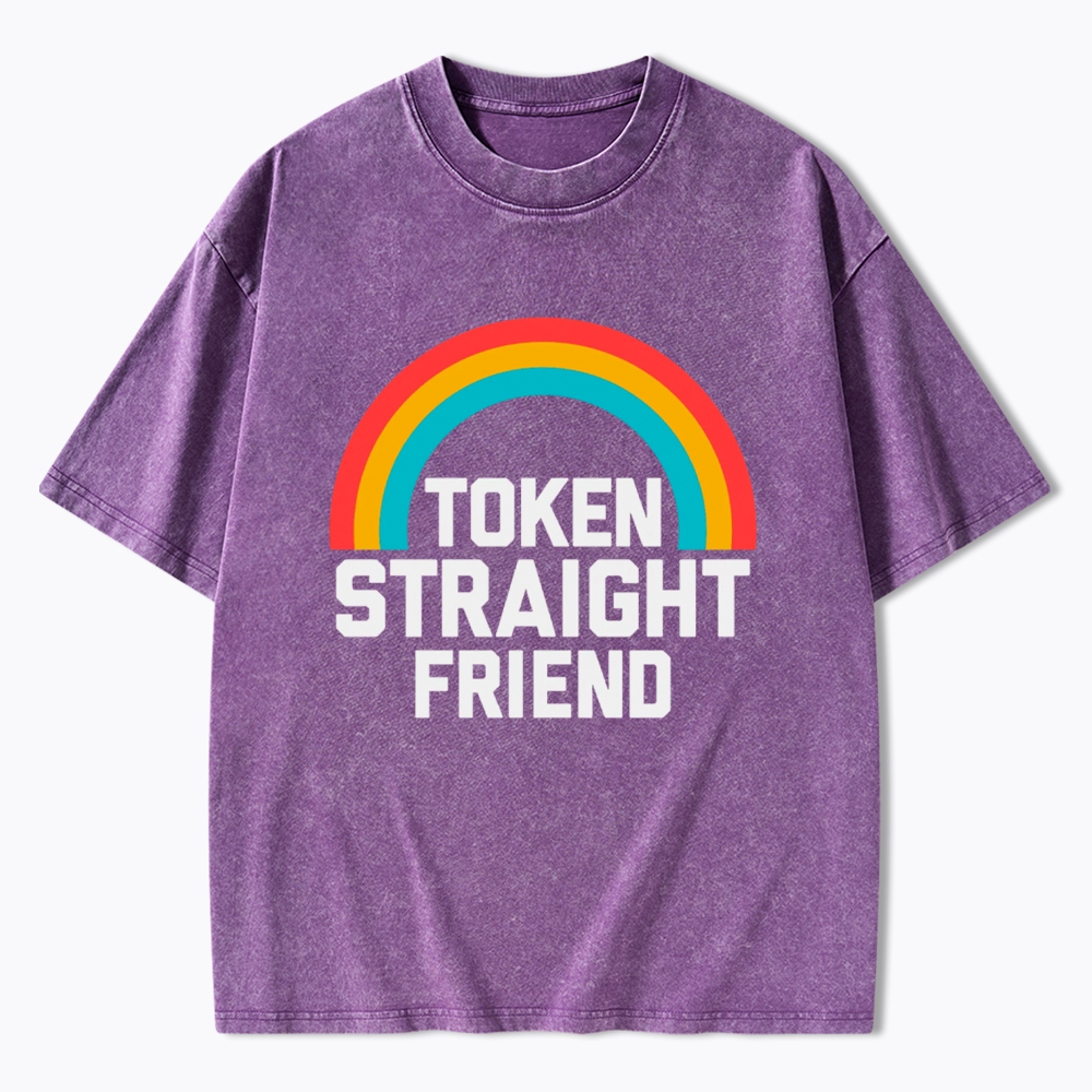 Token Straight Friend Washed T-Shirt