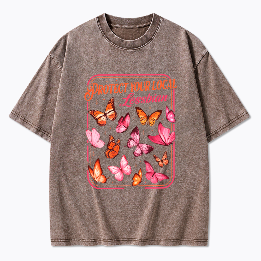 Protect Your Local Lesbians Washed T-Shirt