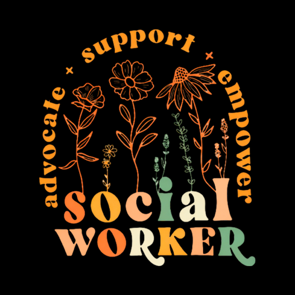 School Social Worker Washed T-Shirt