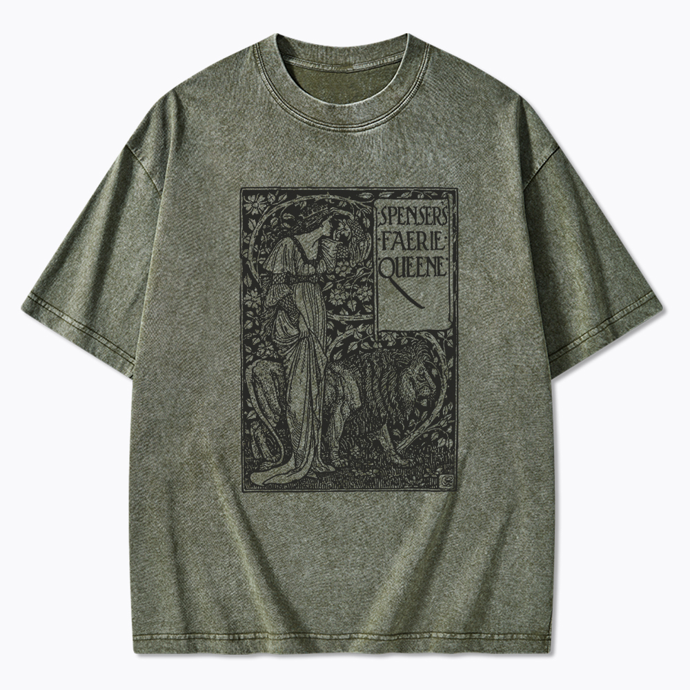 Poem Spensers Faerie Queene Washed T-Shirt