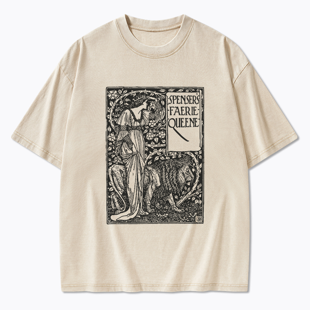 Poem Spensers Faerie Queene Washed T-Shirt
