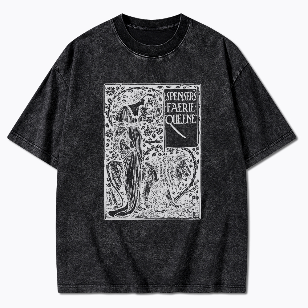 Poem Spensers Faerie Queene Washed T-Shirt