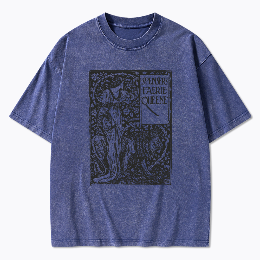 Poem Spensers Faerie Queene Washed T-Shirt