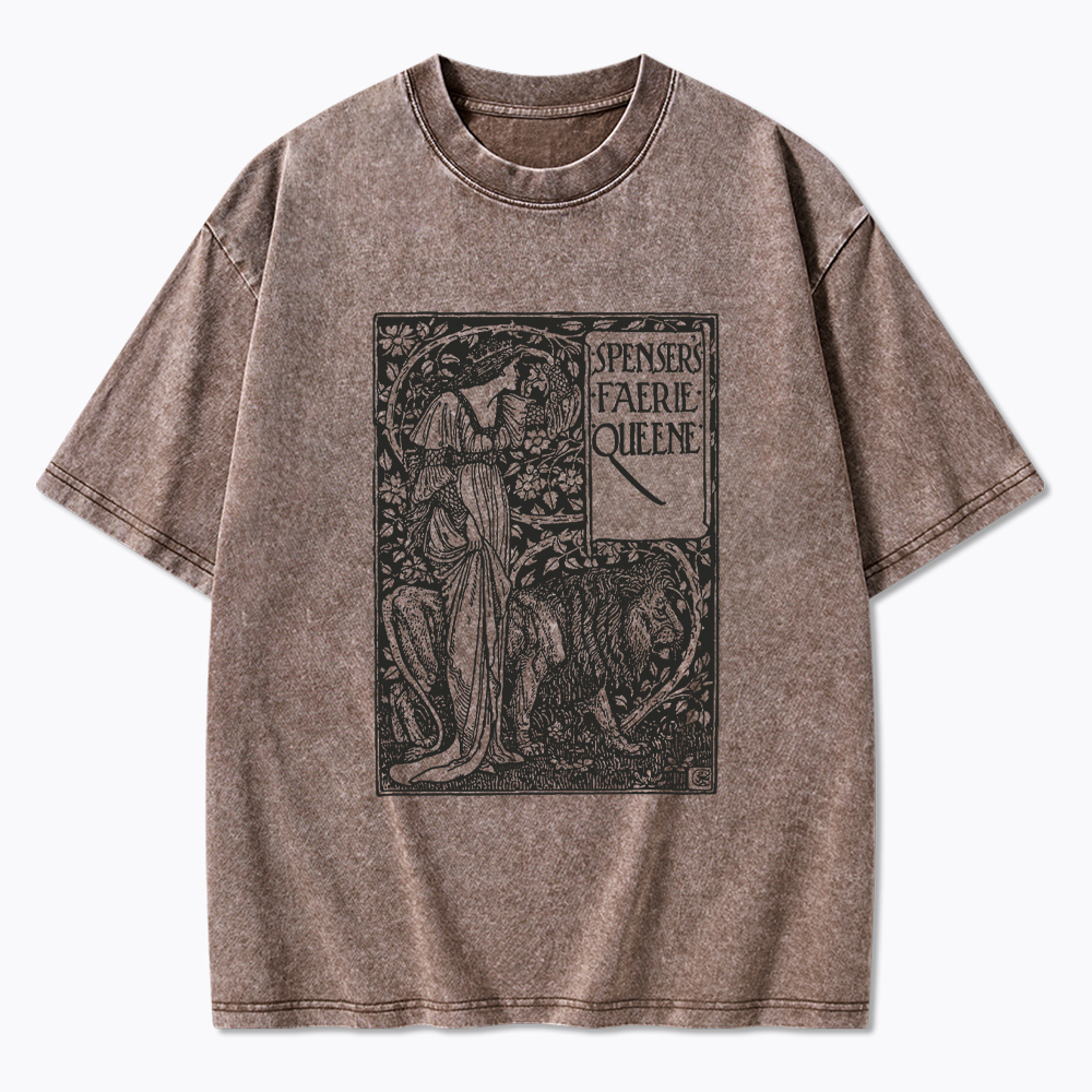 Poem Spensers Faerie Queene Washed T-Shirt
