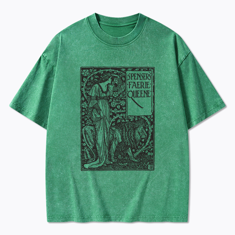 Poem Spensers Faerie Queene Washed T-Shirt