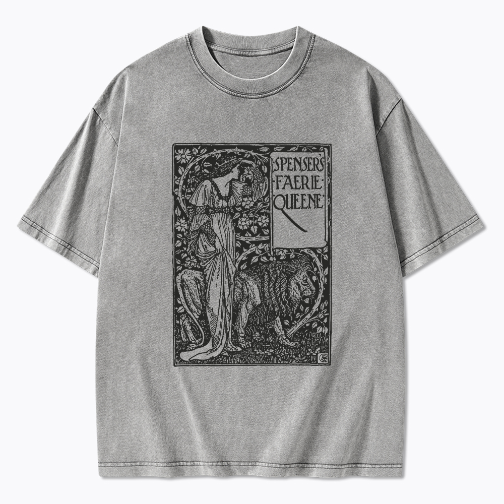 Poem Spensers Faerie Queene Washed T-Shirt