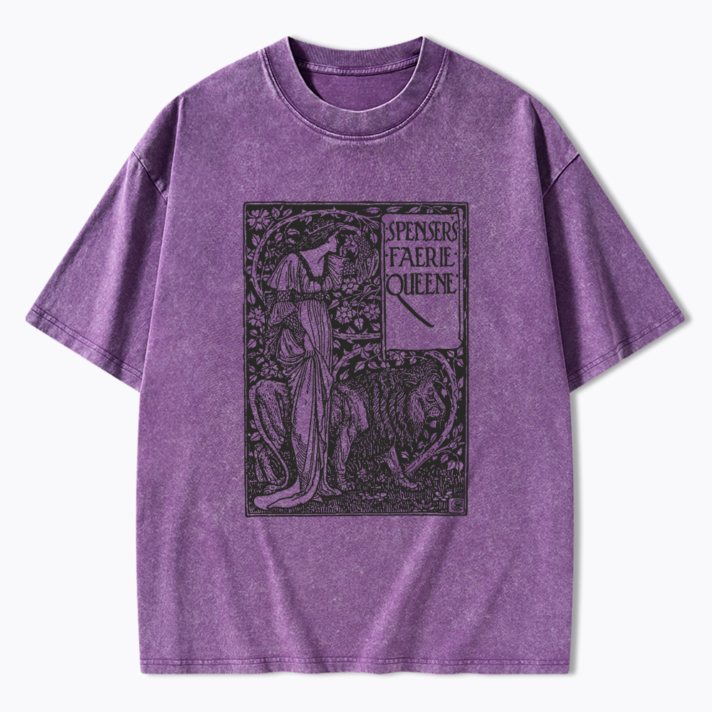 Poem Spensers Faerie Queene Washed T-Shirt