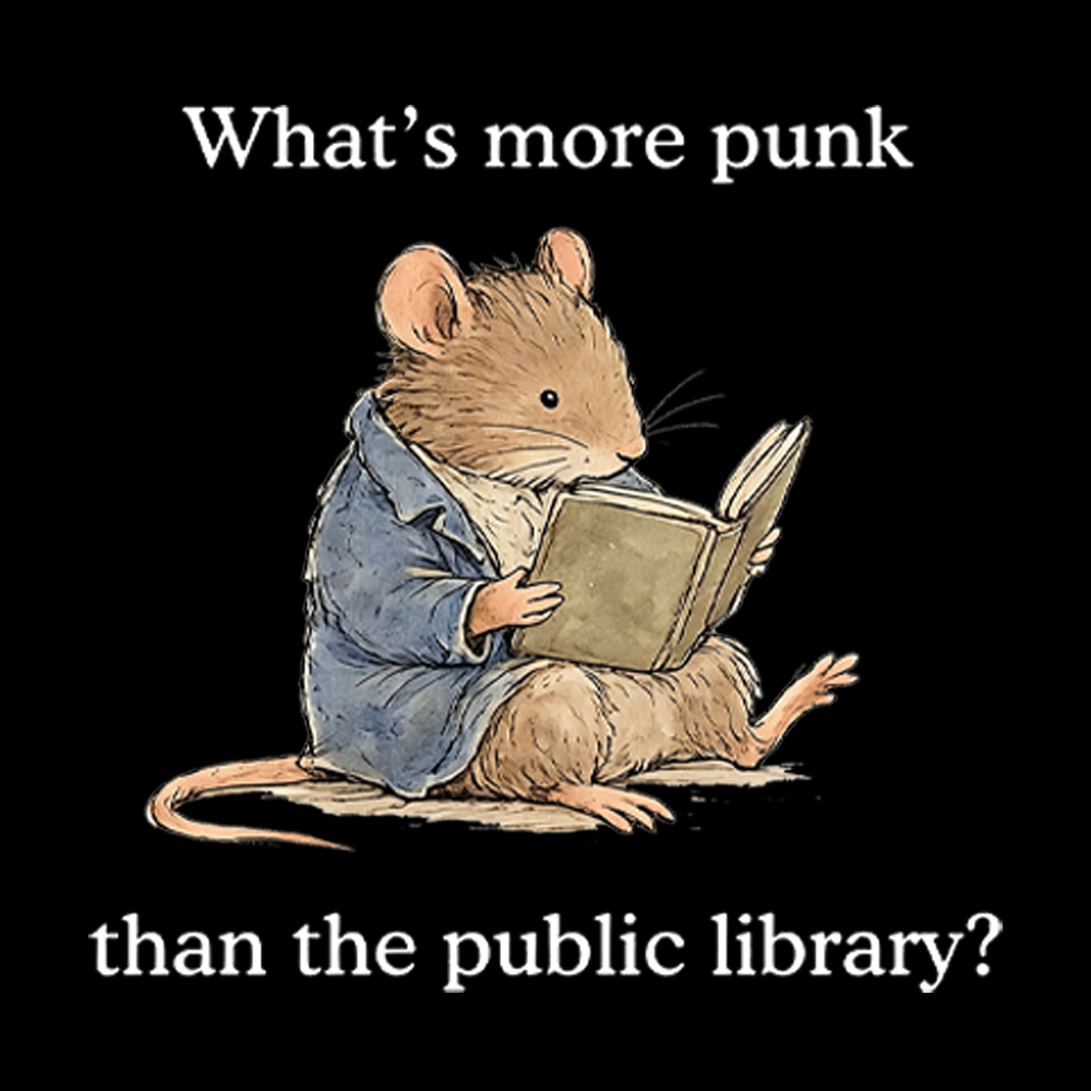 What's More Punk Than the Public Library Washed T-Shirt