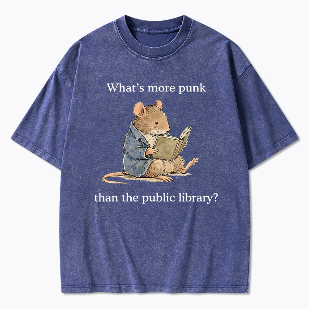 What's More Punk Than the Public Library Washed T-Shirt
