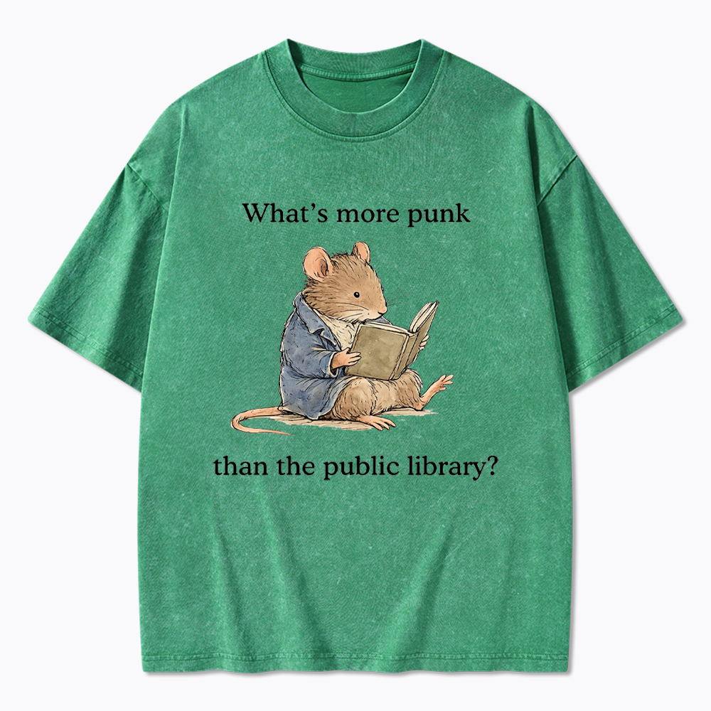 What's More Punk Than the Public Library Washed T-Shirt