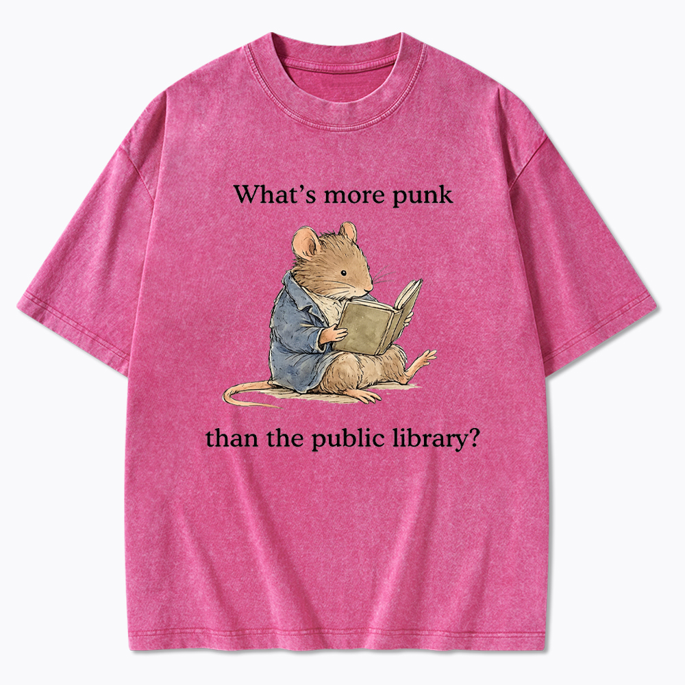 What's More Punk Than the Public Library Washed T-Shirt