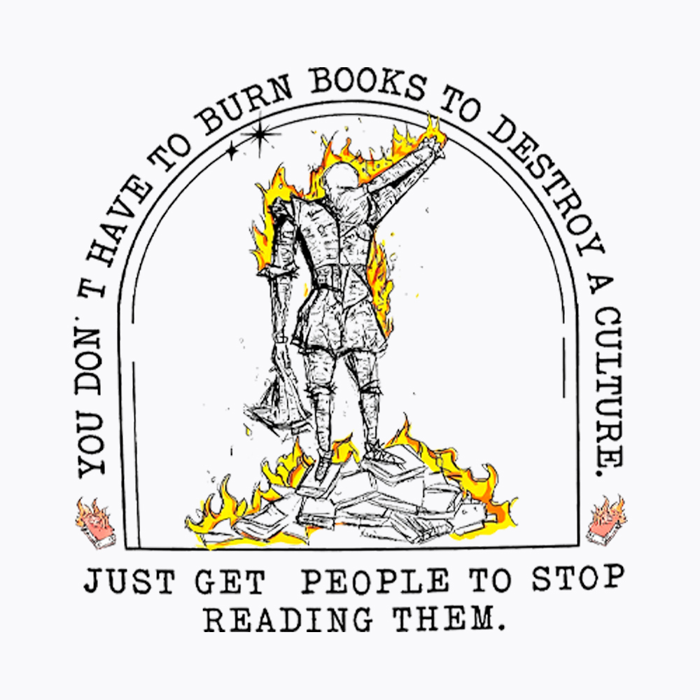 You Don't Have to Burn Books Washed T-Shirt