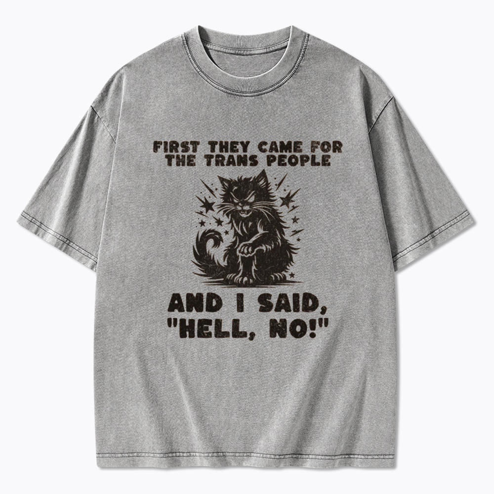 First They Came for the Trans People Washed T-Shirt