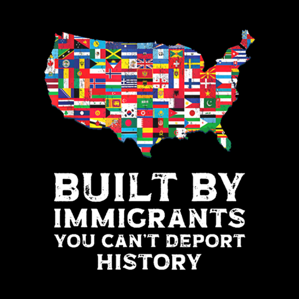 Built by Immigrants Washed T-Shirt