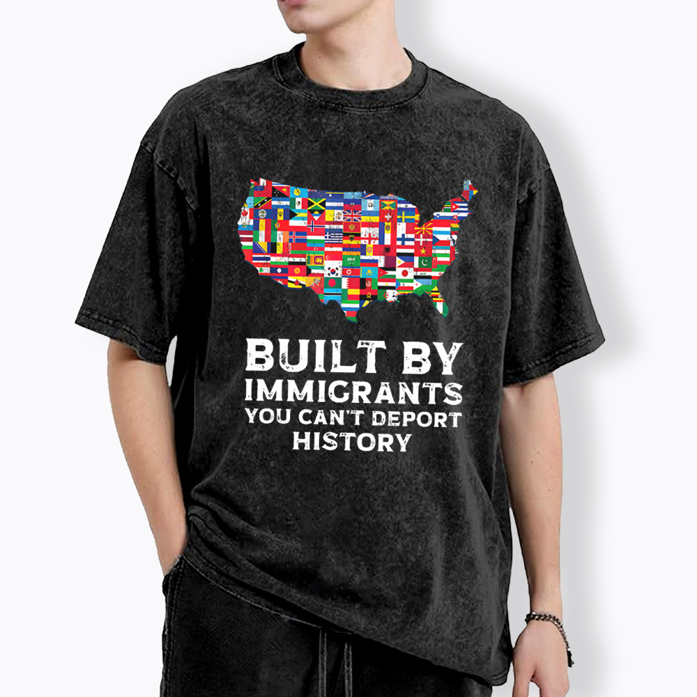 Built by Immigrants Washed T-Shirt