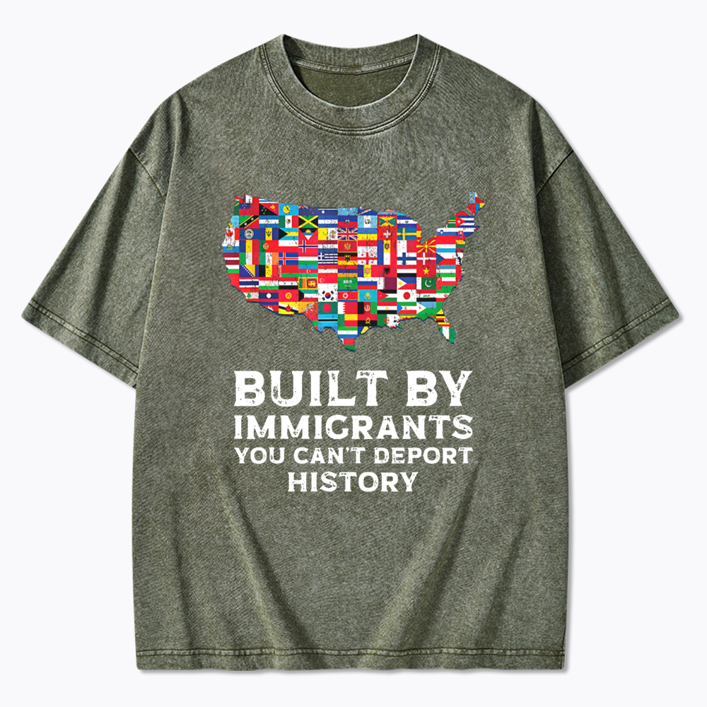 Built by Immigrants Washed T-Shirt
