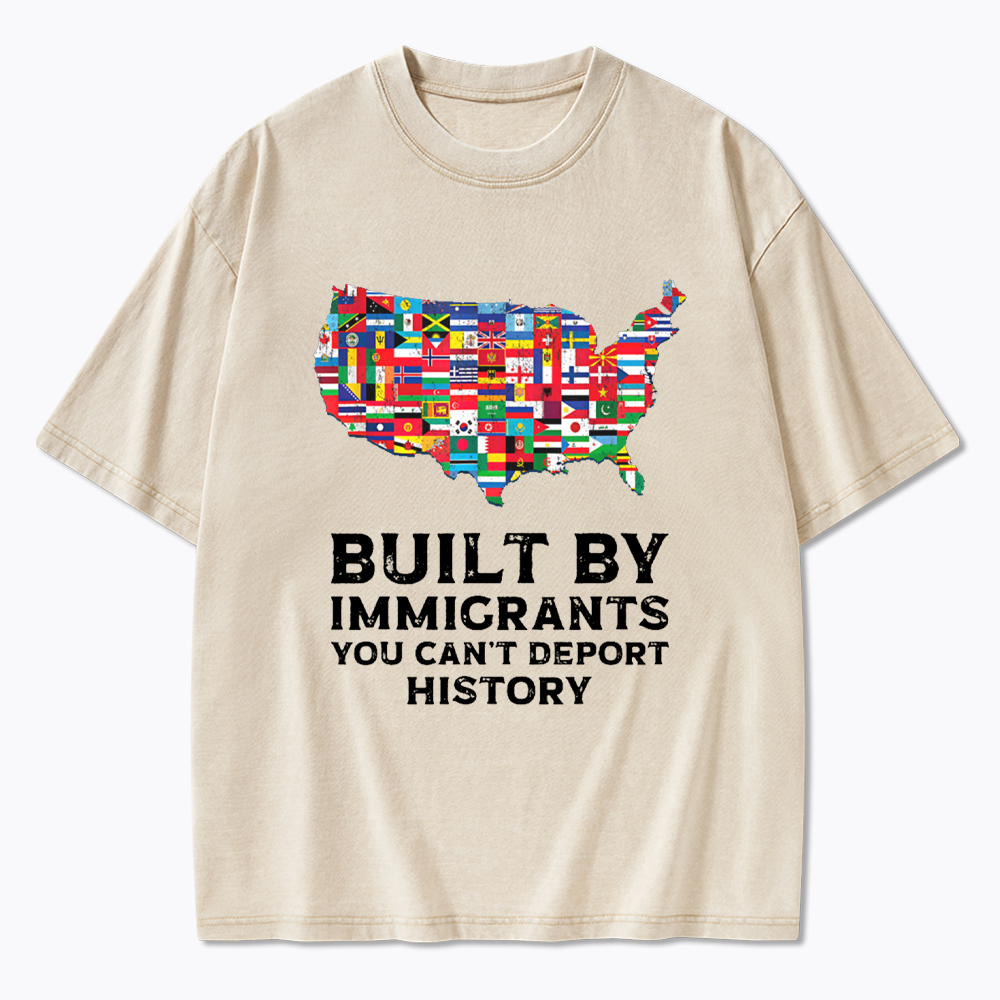 Built by Immigrants Washed T-Shirt