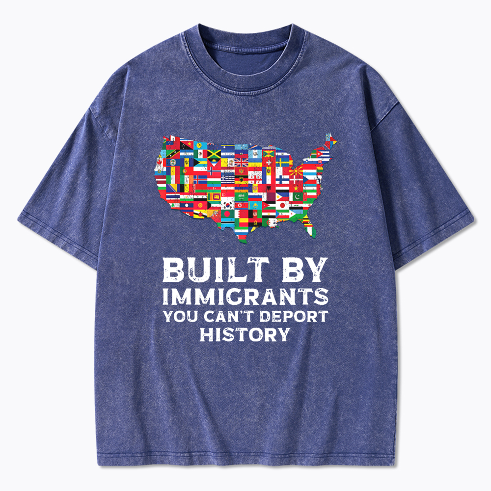 Built by Immigrants Washed T-Shirt