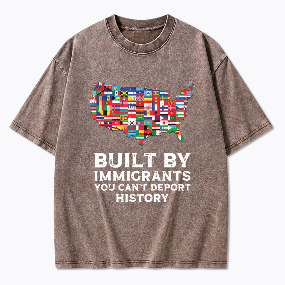 Built by Immigrants Washed T-Shirt