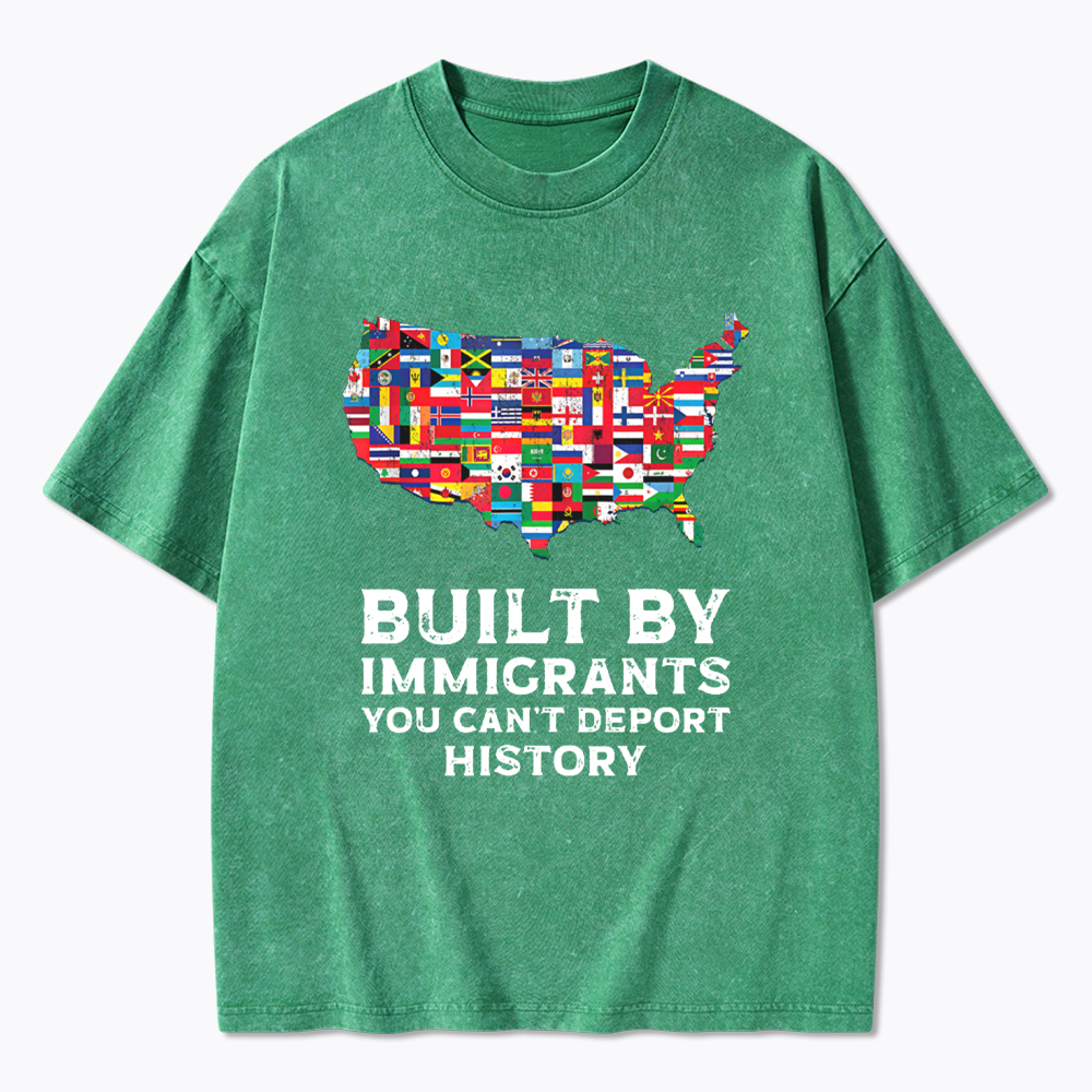 Built by Immigrants Washed T-Shirt