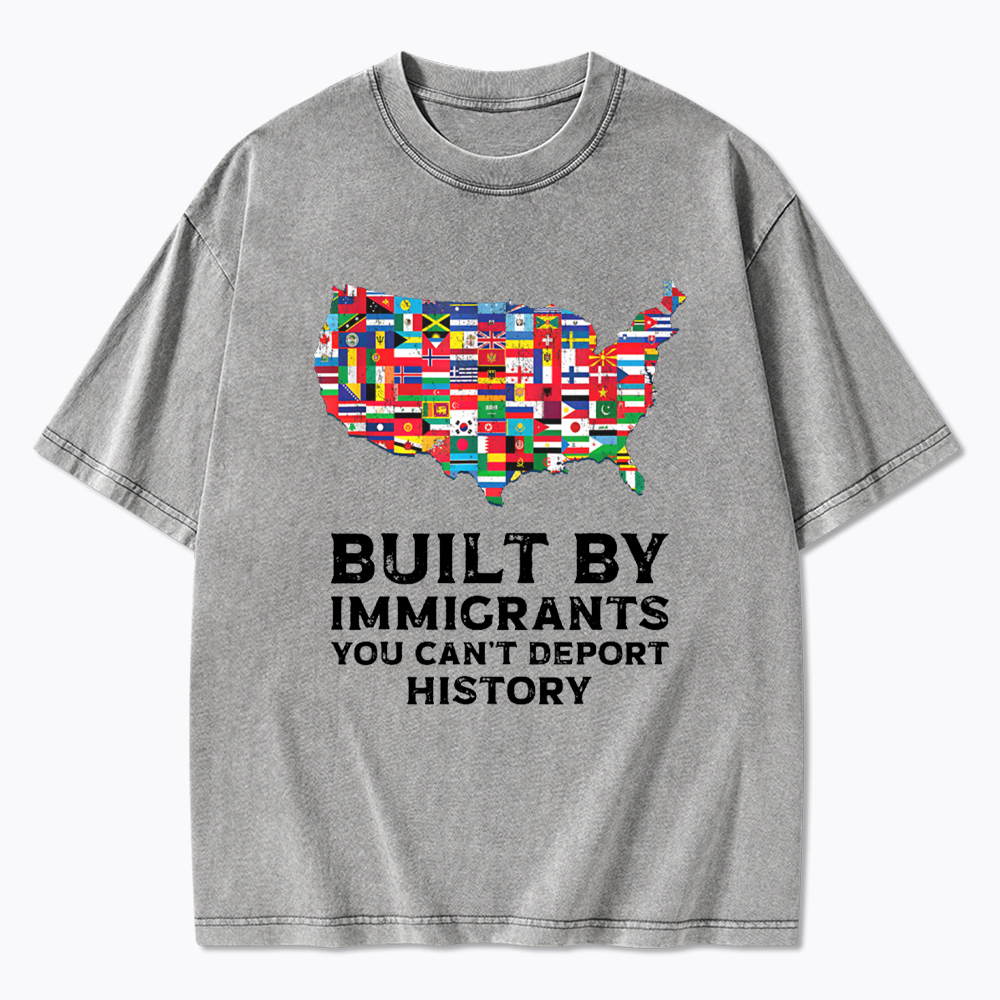 Built by Immigrants Washed T-Shirt