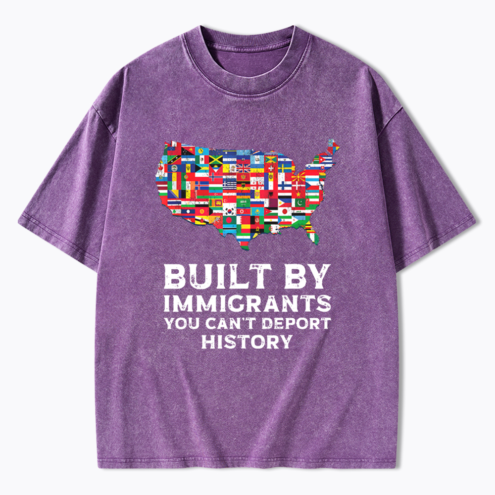 Built by Immigrants Washed T-Shirt