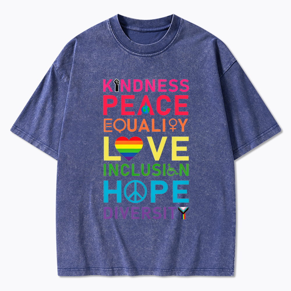 Love List Kindness Washed T-Shirt