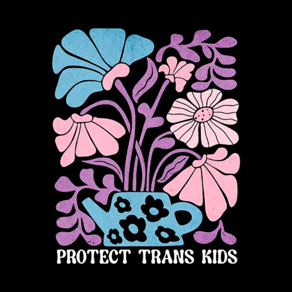 Protect Trans Kids Boho Washed T-Shirt