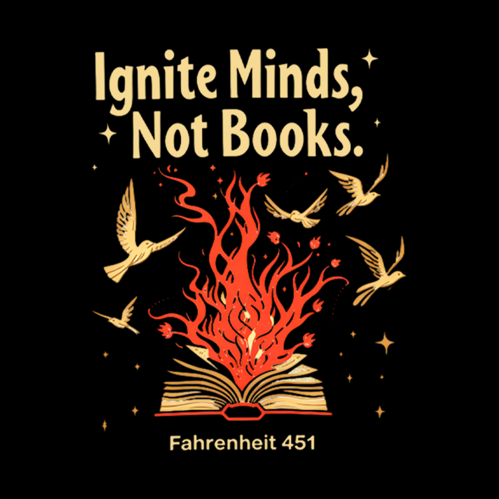 Ignite Minds Not Books Washed T-Shirt