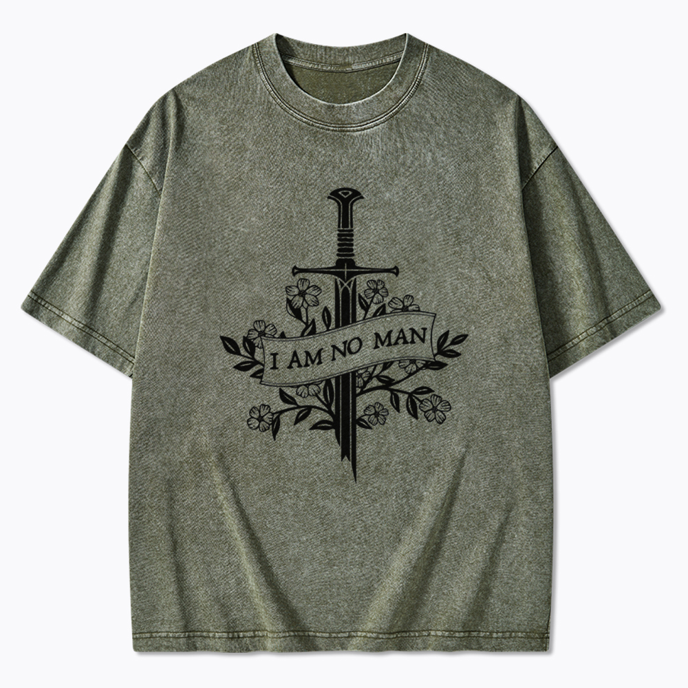I Am No Man Washed T-Shirt