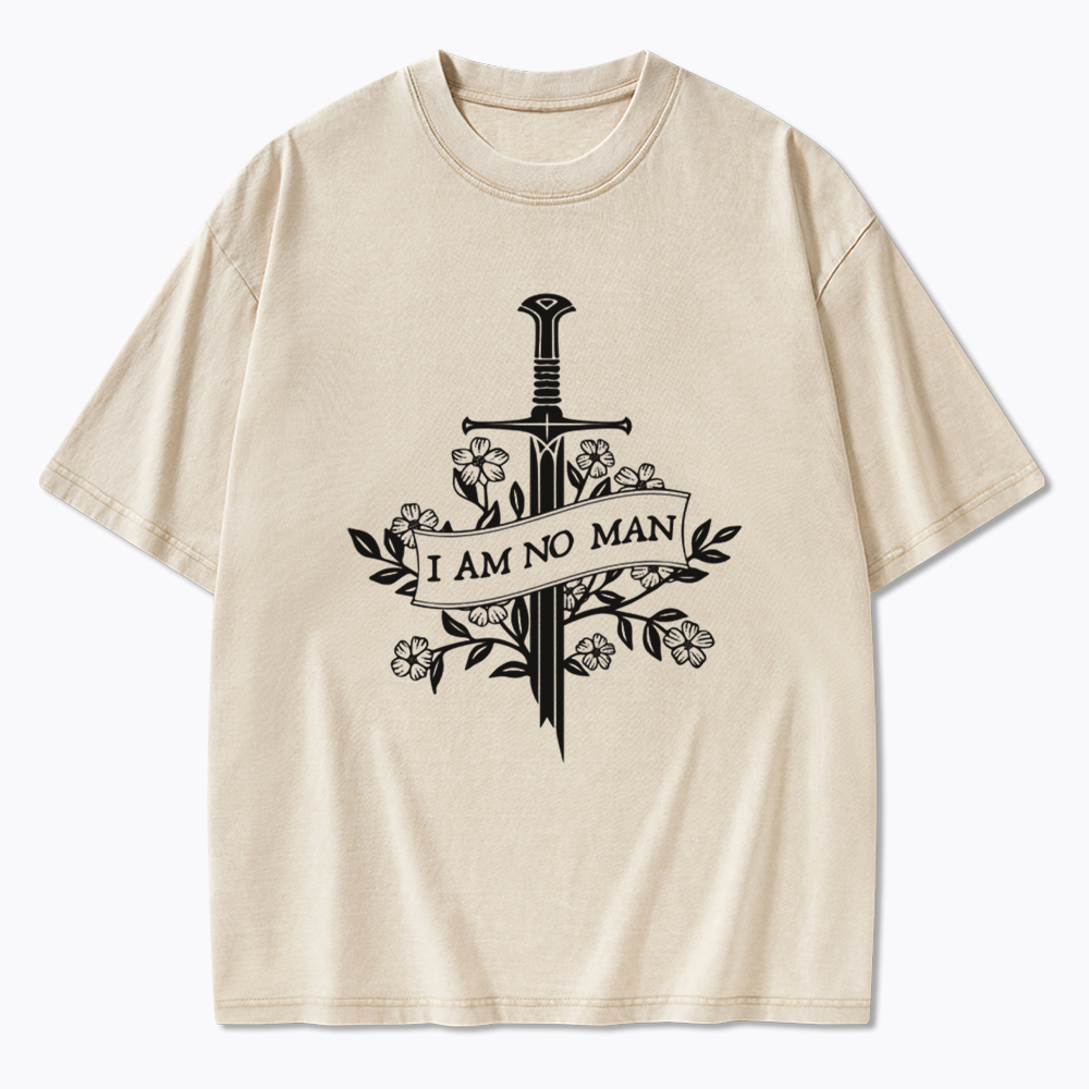I Am No Man Washed T-Shirt