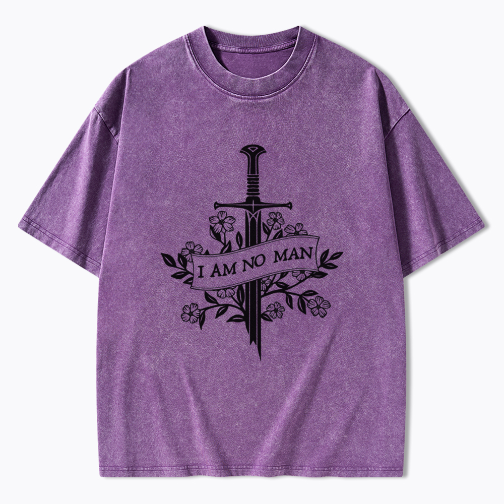 I Am No Man Washed T-Shirt