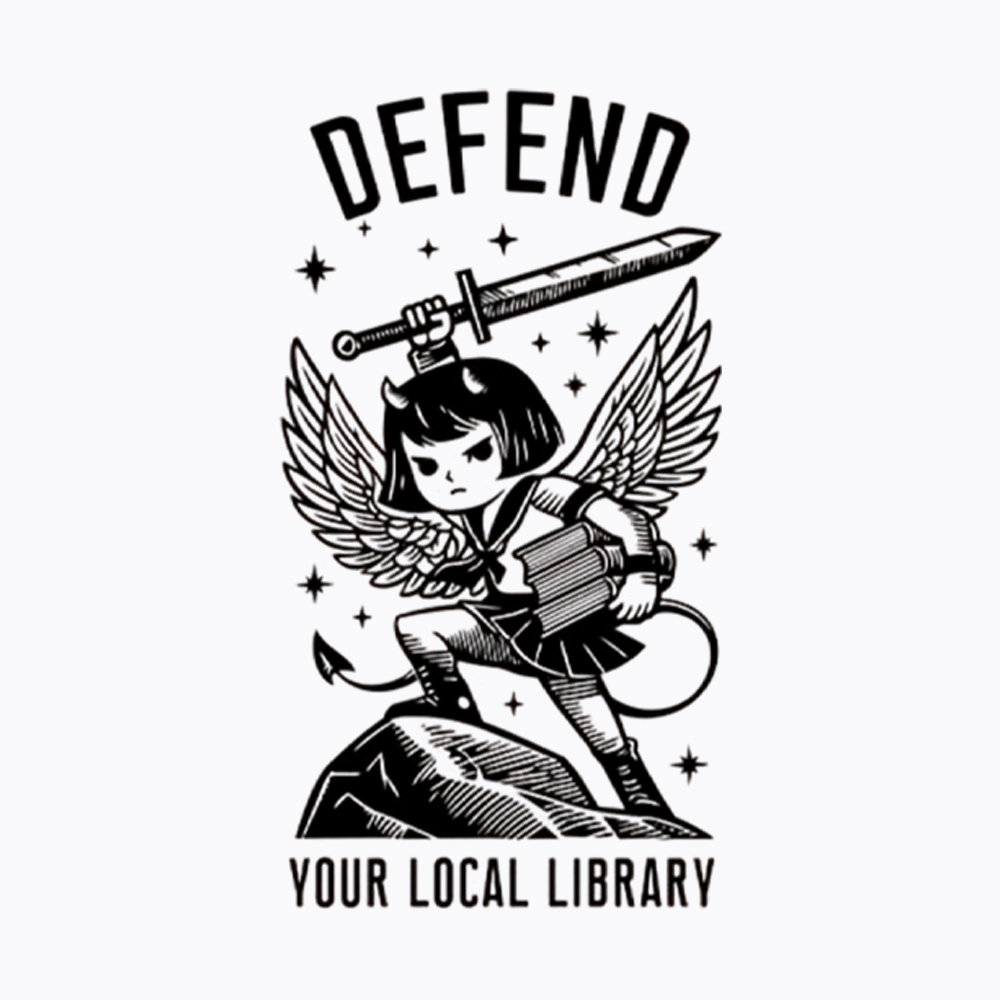 Defend Your Local Library Washed T-Shirt