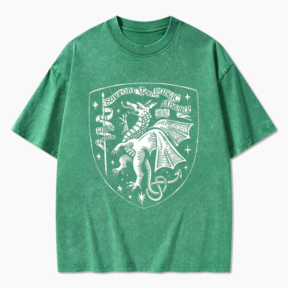 Support the Public Library Washed T-Shirt